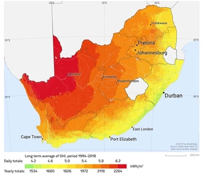 Sudáfrica: 961MW de nueva capacidad instalada fotovoltaica en los primeros 10...