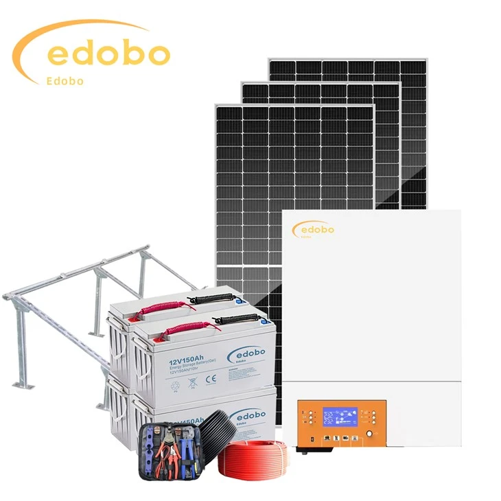Sistema solar fuera de la red de 10 kW con baterías