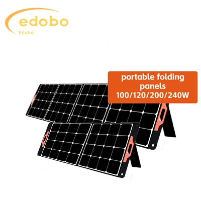 Paneles solares portátiles de 200w para acampar