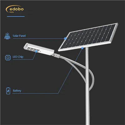 Farola LED con farola solar con batería de litio