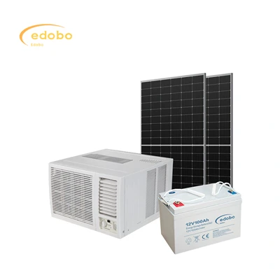 Unidad exterior de aire acondicionado de ventana integrada solar