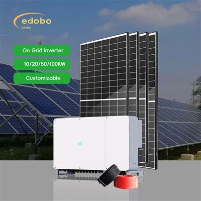 Sistema solar fotovoltaico con inversor solar conectado a la red eléctrica