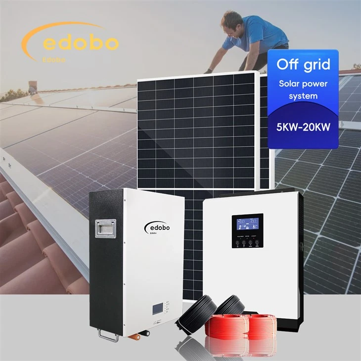 Sistema de energía solar con generador fotovoltaico con batería