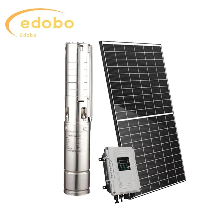 Bomba de agua solar de pozo profundo con energía solar para granja